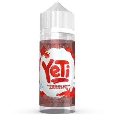 Yeti Iced Flavor Shot Strawberry Cherry Raspberry 120ml