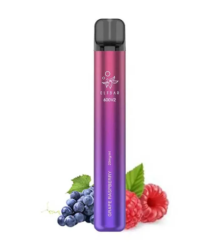 Elf Bar V2 600 Puffs Grape Rasberry