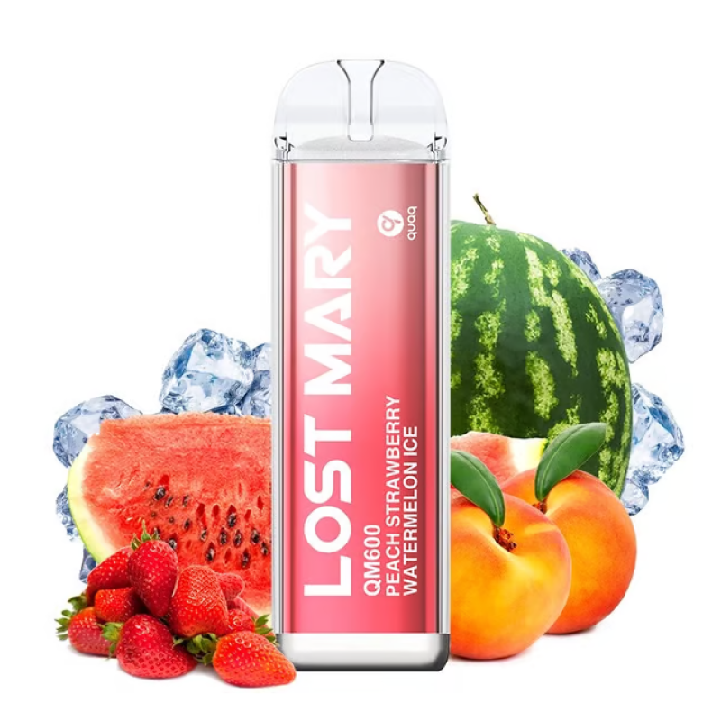 Lost Mary QM 600 Puffs Peach Strawberry Watermelon Ice