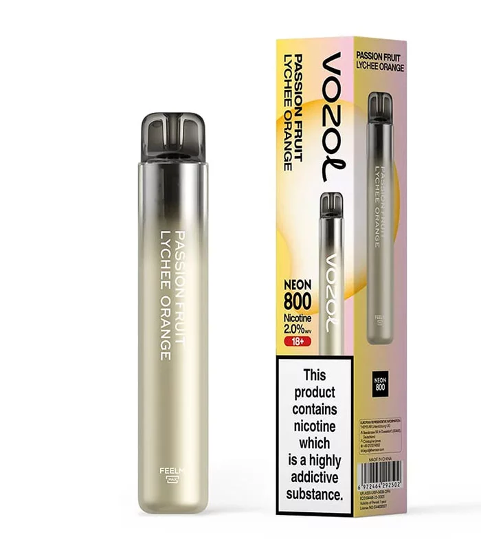 VOZOL NEON 800PUFF PASSION FRUIT LYCHEE ORANGE