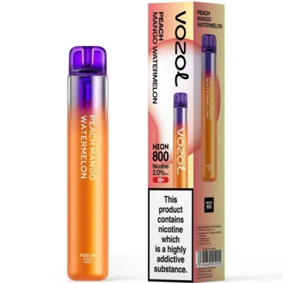 VOZOL NEON 800 PUFF PEACH MANGO WATERMELON