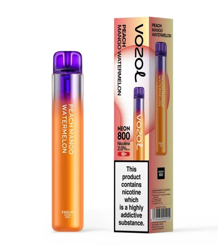 VOZOL NEON 800 PUFF PEACH MANGO WATERMELON