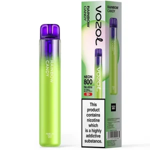 VOZOL NEON 800 PUFF RAINBOW CANDY