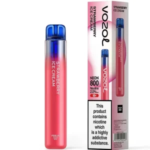 VOZOL NEON 800 PUFF STAWBERRY ICE CREAM