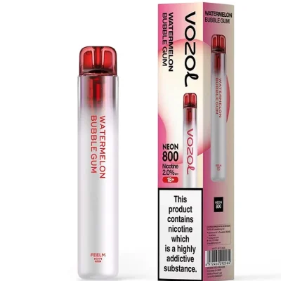 VOZOL NEON 800 PUFF WATERMELON BUBBLEGUM