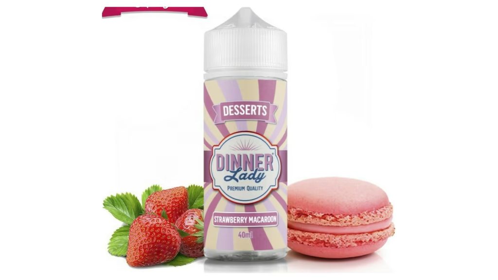 Dinner Lady – Strawberry Macaroon (120ml)
