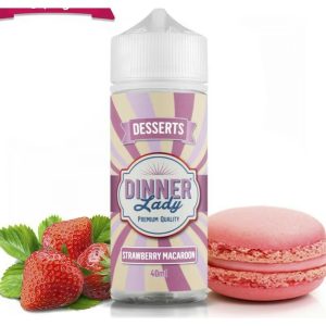 Dinner Lady – Strawberry Macaroon (120ml)