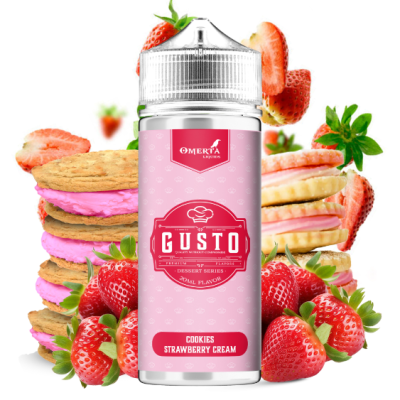 Gusto -  Cookies Strawberry Cream 120ml