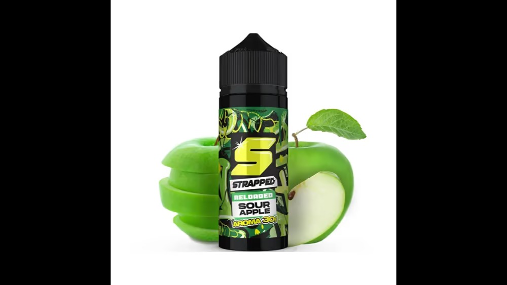Strapped Reloaded Sour Apple Flavour Shot 120ml