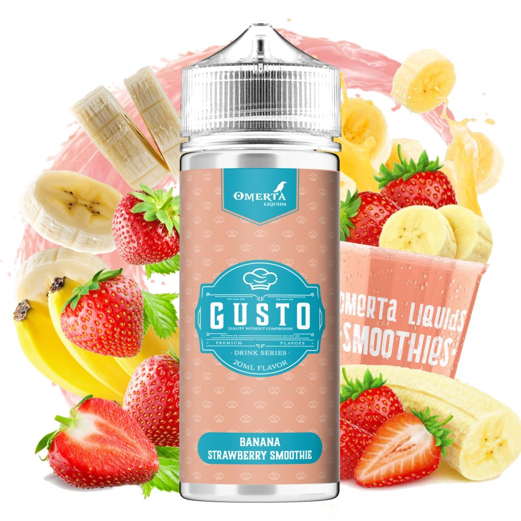 GUSTO - BANANA STRAWBERRY SMOOTHIE 120ml