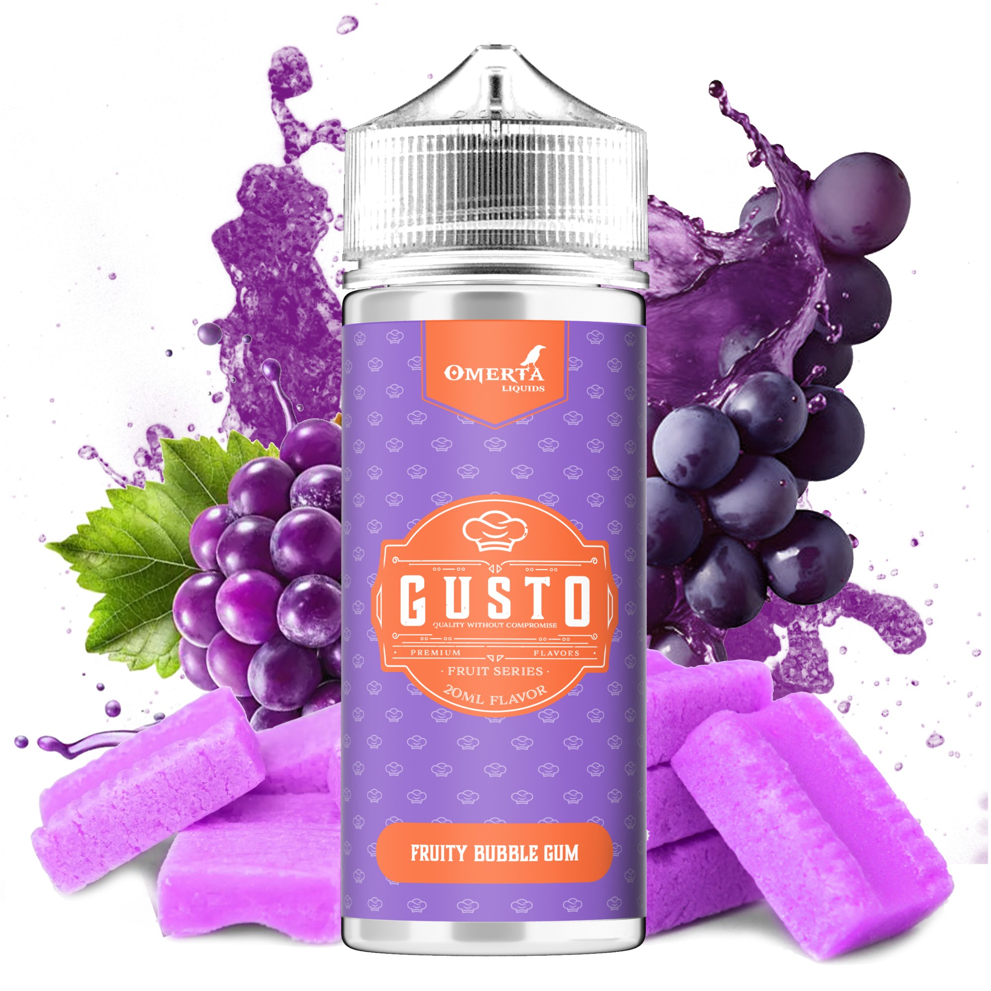 GUSTO - FRUITY BUBBLE GUM 120ml