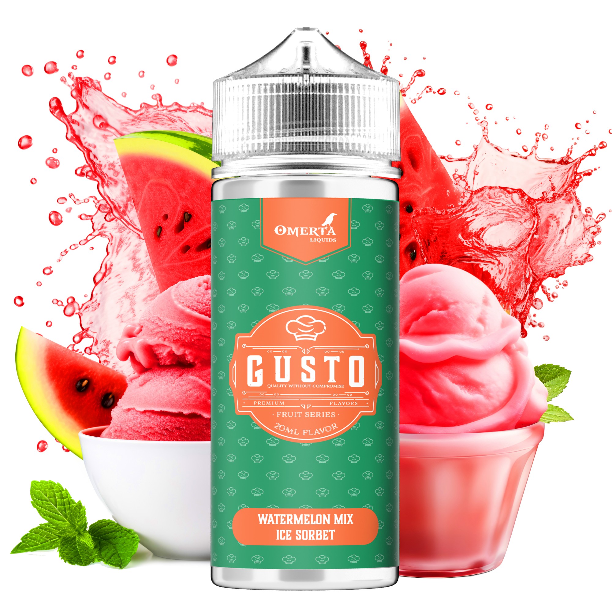 GUSTO - WATERMELON MIX ICE SORBET 120ml