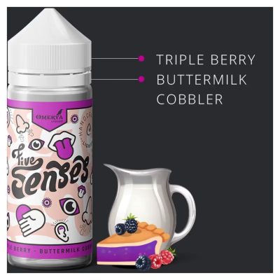 Omerta Five Senses – Triple Berry Buttermilk Cobbler (120ml)