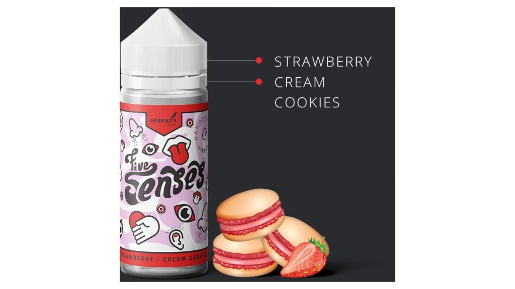 Omerta Five Senses – Strawberry Cream Cookies (120ml)