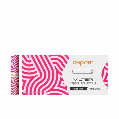 Aspire Vilter Paper Filters Pack 10 Filters Vision Pink Color