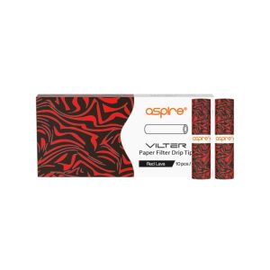 Aspire Vilter Paper Filters Pack of 10 Red lava