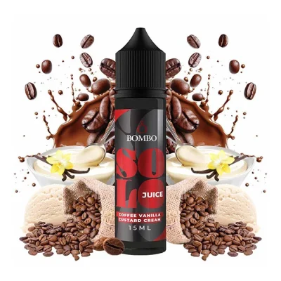 BOMBO SOLO JUICE COFFEE VANILLA CUSTARD CREAM 15ML/60ML FLAVORSHOT