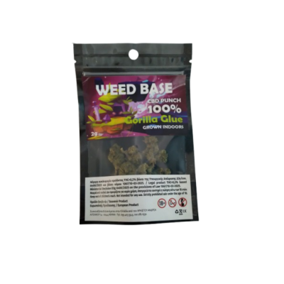 Weed Base – Ανθοί Κάνναβης CBD PUNCH 100% Gorilla Glue (1G)