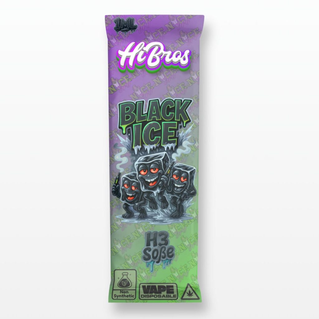 Black Ice - Ⓓr. Bro's 90% Blend 1ml - Μίας Χρήσης