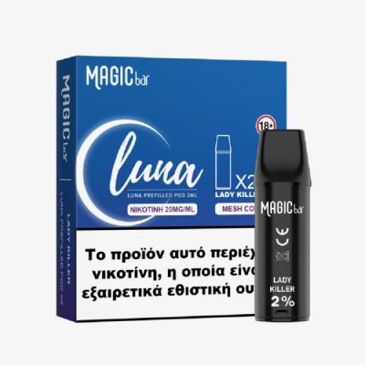Magic Bar Luna Prefilled Pod – Lady Killer 2%