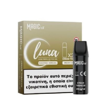 Magic Bar Luna Prefilled Pod – Cream Tobacco 2%