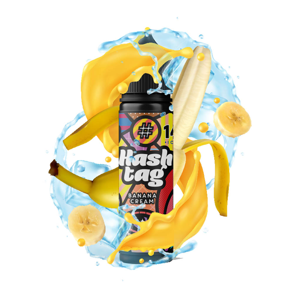 Banana Cream ice Hashtag 14 Flavor Shot 60ml