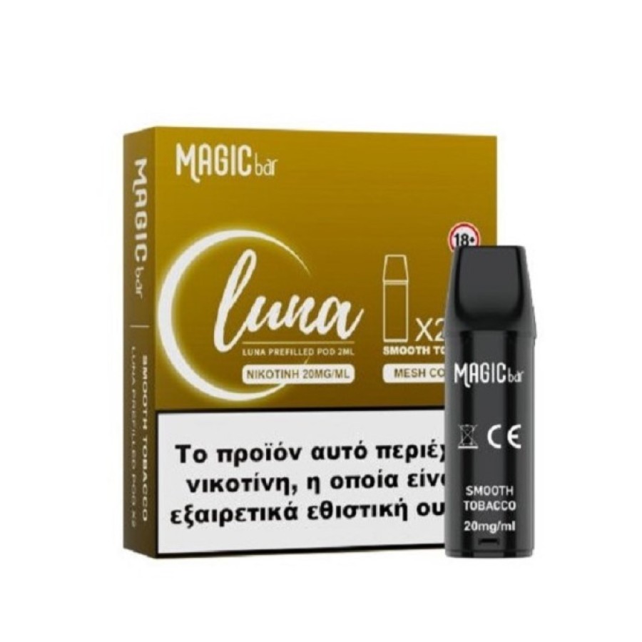 Magic Bar Luna Prefilled Pod –Smooth Tobacco 2%
