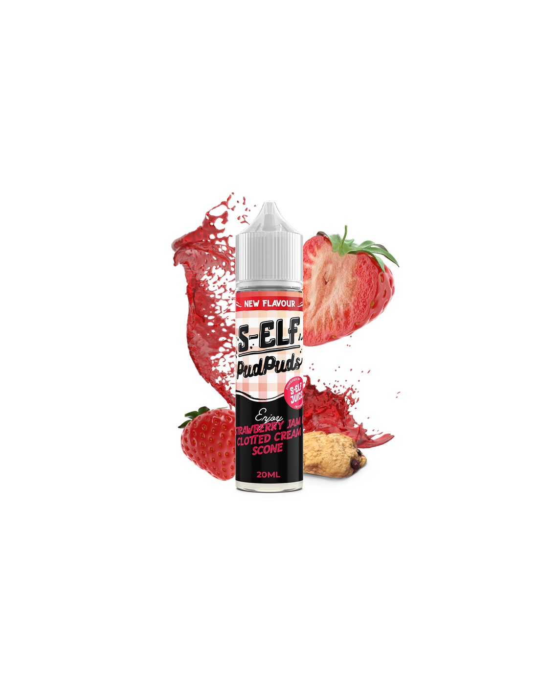 S-Elf Juice Pud Puds Strawberry Jam & Clotted Cream Scone 60ml
