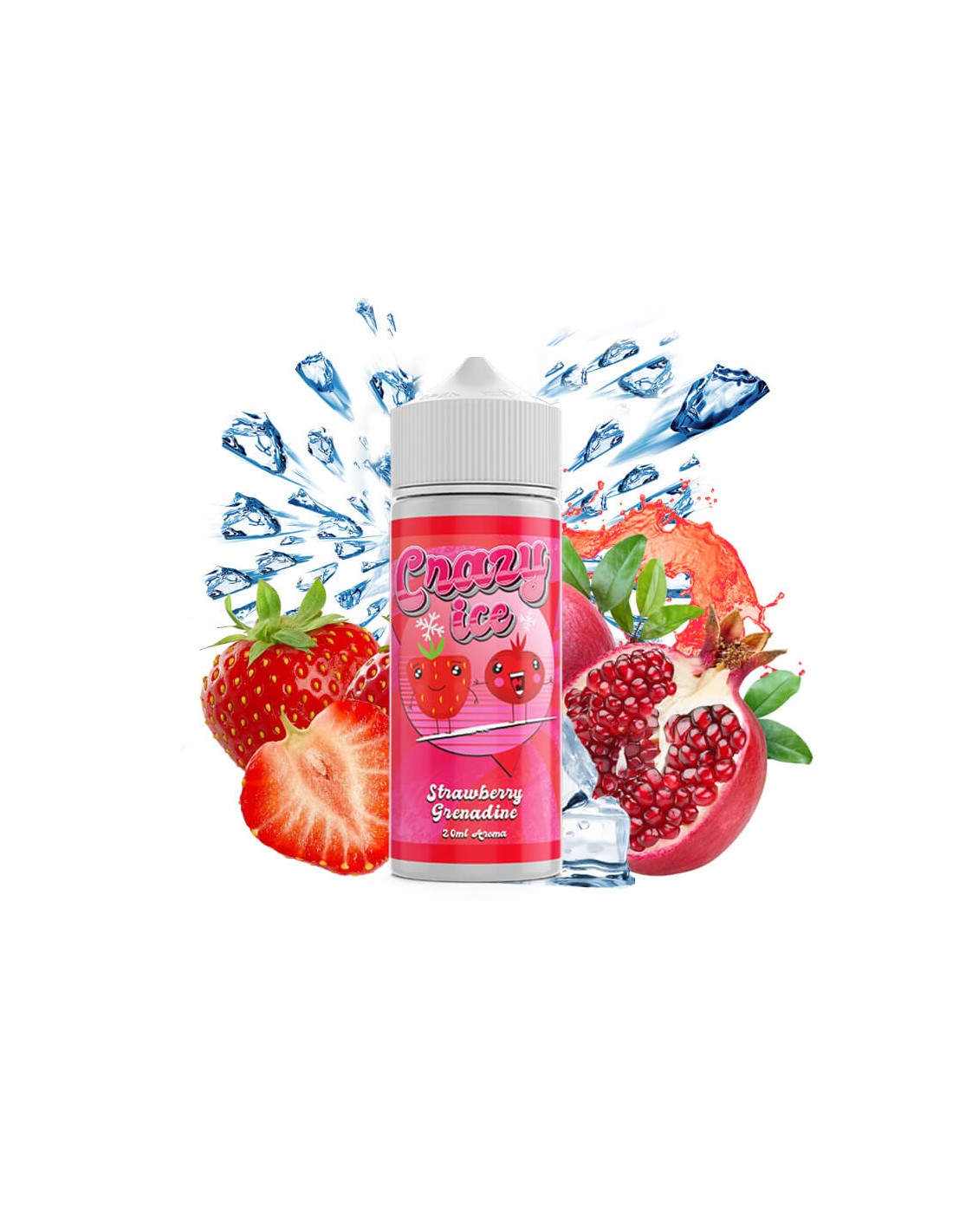 Steam City Crazy Ice Strawberry Grenadine 120ml