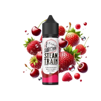 Steam Train – Strawberry Raspberry Cherry Disposable Edition 60ml