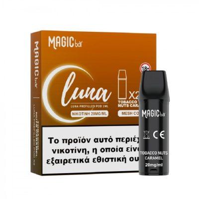 Magic Bar Luna Prefilled Pod –Tobacco Nuts Caramel 2%