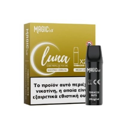 Magic Bar Luna Prefilled Pod – Tobacco Nuts 2%