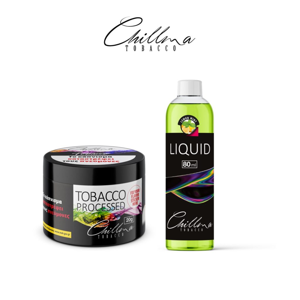Chillma Liquid 80ml Lemon Mint + Dry Tobacco 20gr