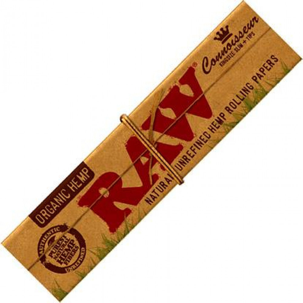 RAW KING SIZE Organic Αλεύκαντο SLIM συν TIPS με Τζιβάνες 32 φύλλα