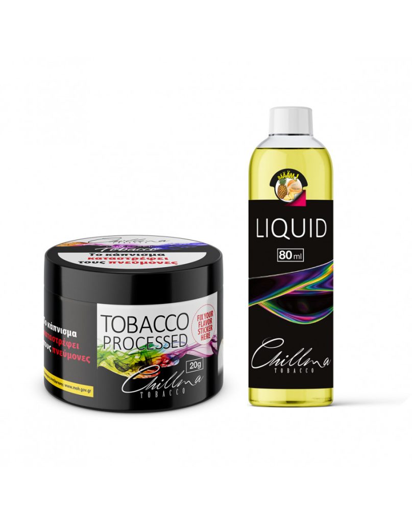 Chillma Liquid 80ml Βaam!! + Dry Tobacco 20gr