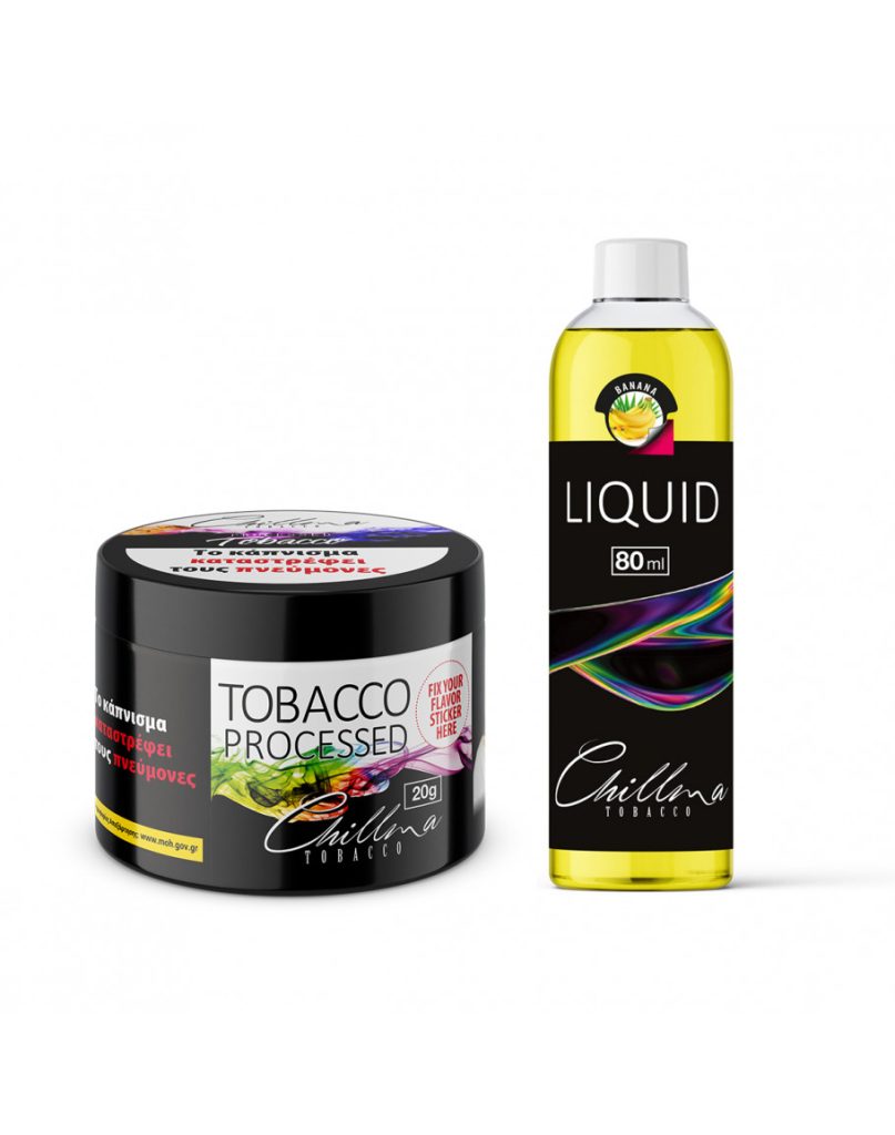 Chillma Liquid 80ml Banana+ Dry Tobacco 20gr