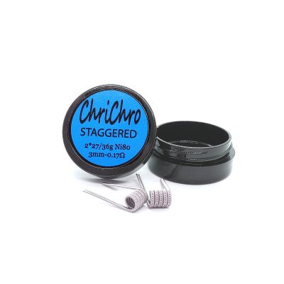 Premade Coils Staggered 0.17 Ohm Chrichro