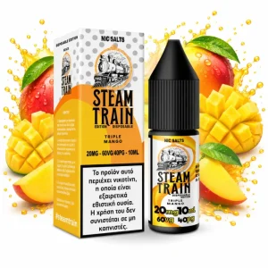 Steam Train Disposable Edition Nic Salts - Pineapple Ice 10ml - 20mg
