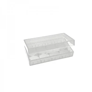 Storage Box 2 Batteries 18650 White