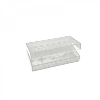 Storage Box 2 Batteries 18650 White