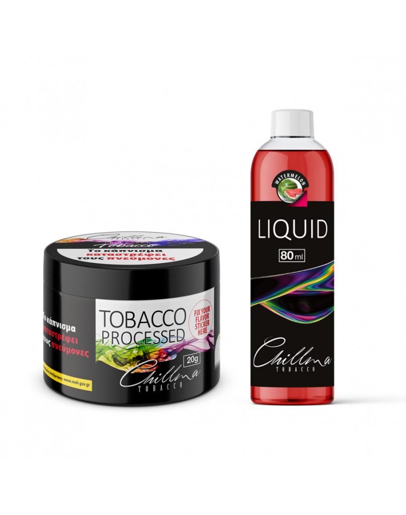 Chillma Liquid 80ml Watermelon + Dry Tobacco 20gr