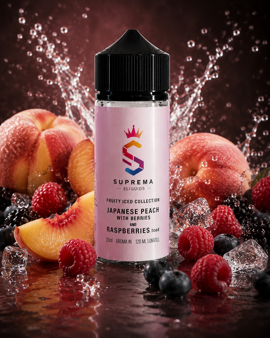 SUPREMA - JAPANESE PEACH WITH BERRIES AND RASPBERRIES ICED (120ml)