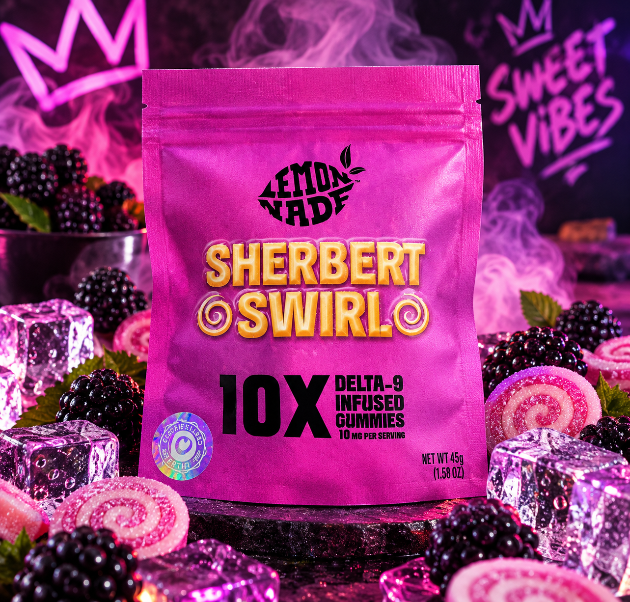 Cookies® Lemonade DELTA 9 Gummies – Sherbet Swirl